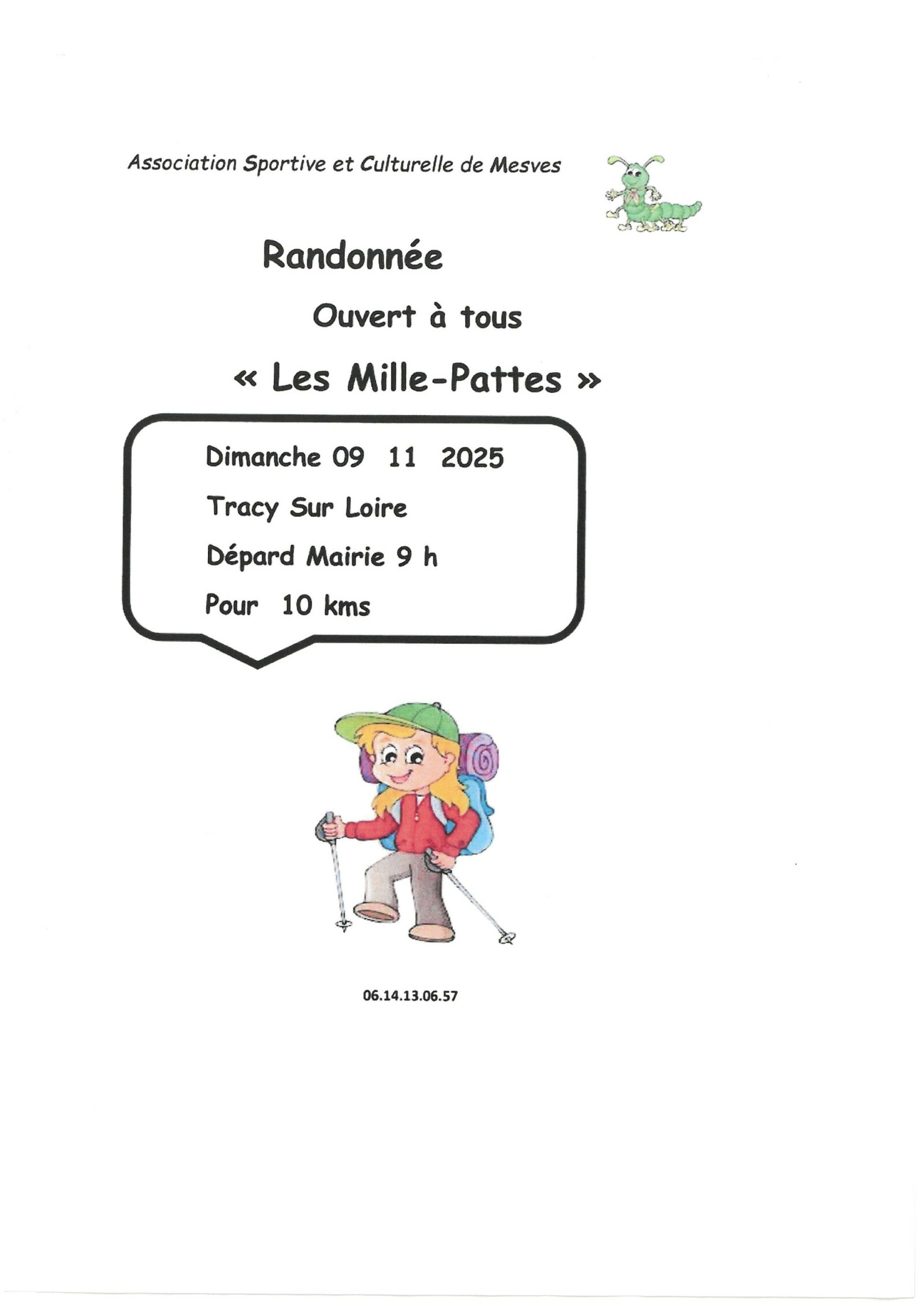 Randonnée des Mille-Pattes à Tracy